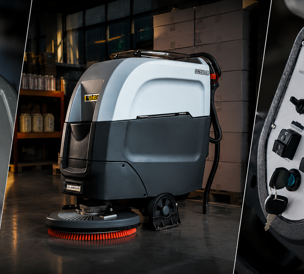 Range of professional Star and Blancus cleaning machines